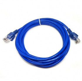 CABO DE REDE PATCH CORD CAT.5E 3MT AZUL GVBRAZIL CBR.003