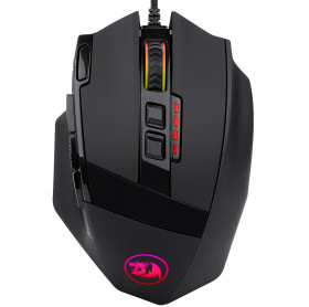 MOUSE USB GAMER REDRAGON M801-RGB SNIPER 12.400 DPI PRETO