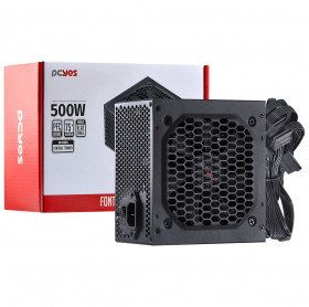 FONTE ATX 500W PCYES SPARK 75+ PFC ATIVO PRETA S/CABO