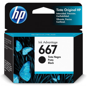 CARTUCHO HP 667 2ML PRETO 3YM79AL 2376/2776/6476