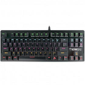 TECLADO GAMDIAS MECANICO HERMES E2 ABNT2 SWITCH BLUE LED WHITE