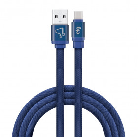 CABO USB MACHO PARA USB-C ELG CANVAS 1 MT AZUL CNVC10BE