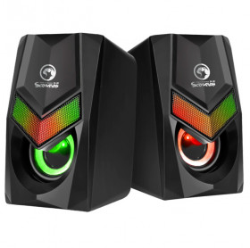 CAIXA DE SOM USB P2 6W GAMER MARVO SG-118 SCORPION RAINBOW 