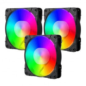 KIT COOLER GABINETE 3 FANS RGB REDRAGON GC-F007 120X25MM