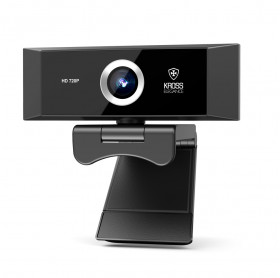 WEBCAM USB HD 720P KROSS ELEGANCE C/TRIPE FOCO MANUAL PRETA KE-WBM720P