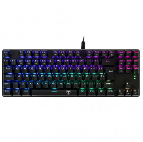 TECLADO USB GAMER MECANICO T-DAGGER BORA RGB SWITCH BROWN T-TGK315-BR ABNT2