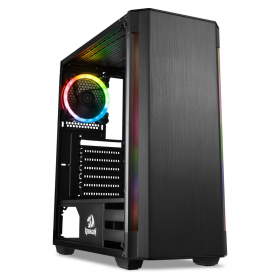 GABINETE ATX REDRAGON GC-909BK NOSECONE PRETO LATERAL VIDRO S-FONTE