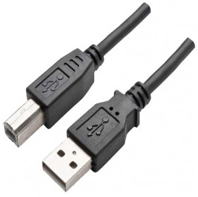 CABO USB 2.0 AM/BM 2 MT HOOPSON PRETO - IMPRESSORAS - F.LINHA