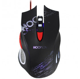 MOUSE USB GAMER HOOPSON GX-58 2400DPI RGB PRETO 