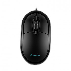 MOUSE USB MOVITEC OMFC-01 1000DPI PRETO