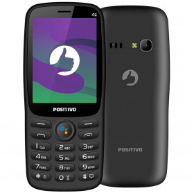 APARELHO CELULAR POSITIVO P70S KAIOS 4GB 3G DUAL CHIP TELA 2.8 PRETO