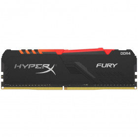 MEMORIA 8GB DDR4 KINGSTON HYPERX FURY RGB 3000MHZ PRETA HX430C15FB3A/8