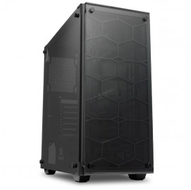 GABINETE ATX REDRAGON WHEELJACK VIDRO TEMP PRETO GC-606BK - S/FONTE