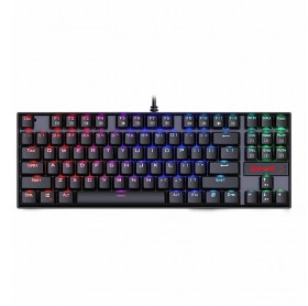 TECLADO USB GAMER REDRAGON KUMARA RGB MECANICO K552RGB-1 PT-BLUE PRETO