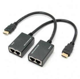 EXTENSOR HDMI 30 METROS GVBRASIL PRETO CBH.157 CONECTOR RJ45