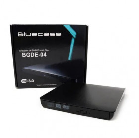 GRAVADOR DVD EXTERNO USB 3.0 BLUCASE SLIM BGDE-04 PRETO 