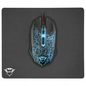MOUSE USB C/ MOUSE PAD TRUST 22736 TRUST GXT 783 IZZA - 2400DPI 