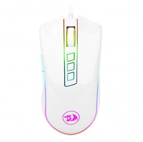 MOUSE USB GAMER REDRAGON M711W COBRA 10.000 DPI BRANCO