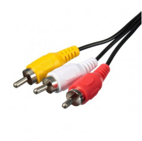 CABO DE AUDIO / VIDEO 3 RCA 1.8 MT CBD.003