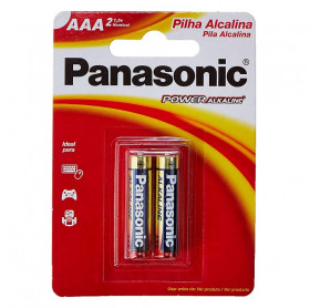 PILHA ALCALINA AAA/2 PANASONIC LR03XAB/2B