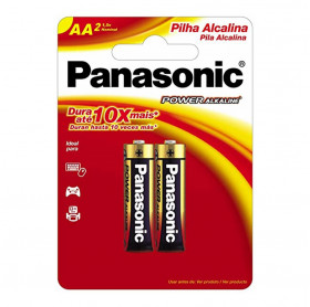 PILHA ALCALINA AA/2 PANASONIC LR6XAB/2B