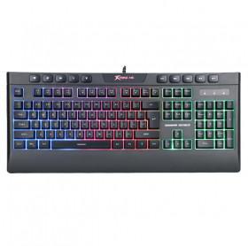 TECLADO USB GAMER XTRIKE ME RAINBOW MULTIMIDIA KB-508