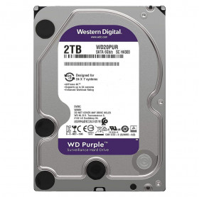 HD 2TB SATA III 3.5 WD PURPLE WD20PURX 5400 RPM 64MB - VIGILANCIA DVR