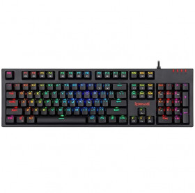 TECLADO USB GAMER REDRAGON AMSA PRO MECANICO SWITCH BLUE K592RGB-PRO PRETO