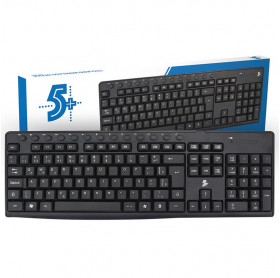 TECLADO SEM FIO 5+ MULTIMIDIA PRETO - SEM PILHA