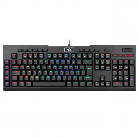 TECLADO USB GAMER REDRAGON BRAHMA PRO MECANICO SWITCH BLUE K586RGB-PRO PRETO