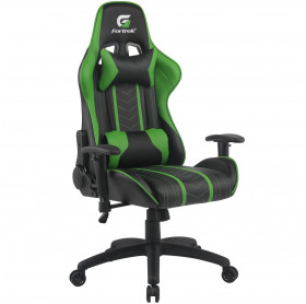 CADEIRA GAMER FORTREK BLACK HAWK PRETA/VERDE 140 KG