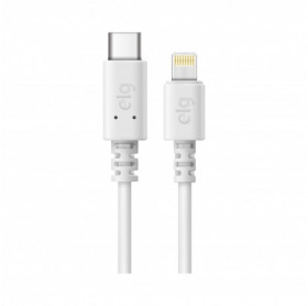 CABO USB-C TIPO-C PARA LIGHTNING ELG 1.0MT BRANCO TCL10