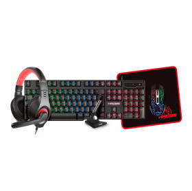 KIT 5 EM 1 GAMER KROSS TECLADO/MOUSE/FONE/MOUSE PAD/BUNGEE KE-GK5150