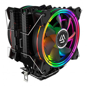 COOLER PARA CPU INTEL E AMD ALSEYE RGB H120D V2.0 PRETO 