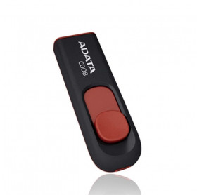 PEN DRIVE 32GB ADATA CLASSIC C008 PRETO/VERMELHO AC008-32G-RKD