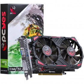 PLACA DE VIDEO 2GB GDDR5 128 BIT GEFORCE GTX750 TI PCYES PCI-E 3.0 VGA/DVI/HDMI