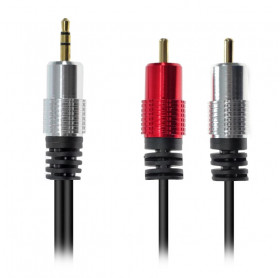 CABO DE AUDIO P2 MACHO PARA 2 RCA MACHO 1,5MT HOOPSON PA-001