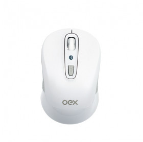 MOUSE SEM FIO OEX MS406 MOTION BLUETOOTH 1600 DPI BRANCO - PILHA AA (NÃO INCLUSA
