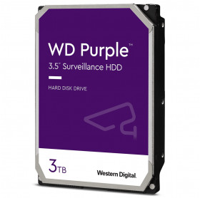 HD 3TB SATA III 3.5 WD PURPLE WD30PURX 5400 RPM 64MB - VIGILANCIA DVR