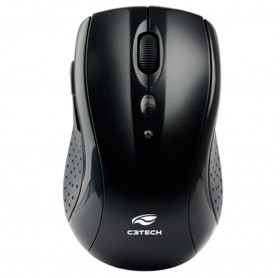 MOUSE SEM FIO M-W012 II C3 TECH OPTICO 800/1600 DPI PRETO              