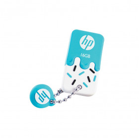 PEN DRIVE 16GB HP MINI V178B BRANCO/AZUL HPFD178B-16