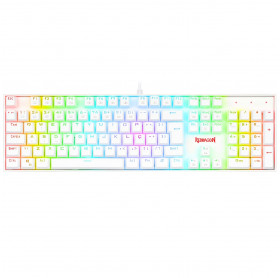 TECLADO USB GAMER REDRAGON MITRA MECANICO SWITCH AZUL K551W-RGB BRANCO 