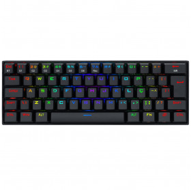 TECLADO USB GAMER REDRAGON DRACONIC MECANICO K530RGB PT-BROWN PRETO