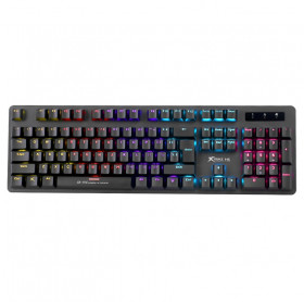 TECLADO USB GAMER XTRIKE ME RAINBOW MECANICO SWITCH AZUL GK-916