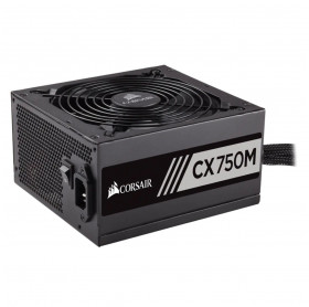 FONTE ATX 750W REAL CORSAIR CX750M 80 PLUS BRONZE PFC CP-9020061-BR SEMI-MODULAR