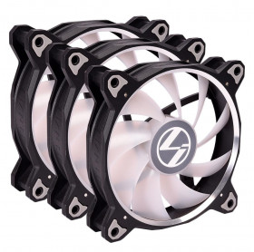 KIT COOLER GABINETE 3 FANS RGB LIAN LI BR LITE 120-3 PRETO 120X27