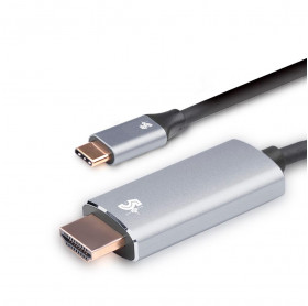 CABO ADAPTADOR USB-C PARA HDMI-M ATC-01 5+ 4K 1.80MT PRETO  