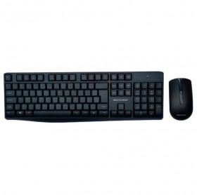 TECLADO E MOUSE SEM FIO MULTILASER PRETO TC270