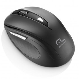 MOUSE SEM FIO MULTILASER 1600 DPI PRETO MO237  