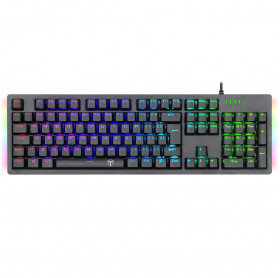 TECLADO USB GAMER MECANICO T-DAGGER BERMUDA RGB SWITCH RED T-TGK312-RD PT-RGB